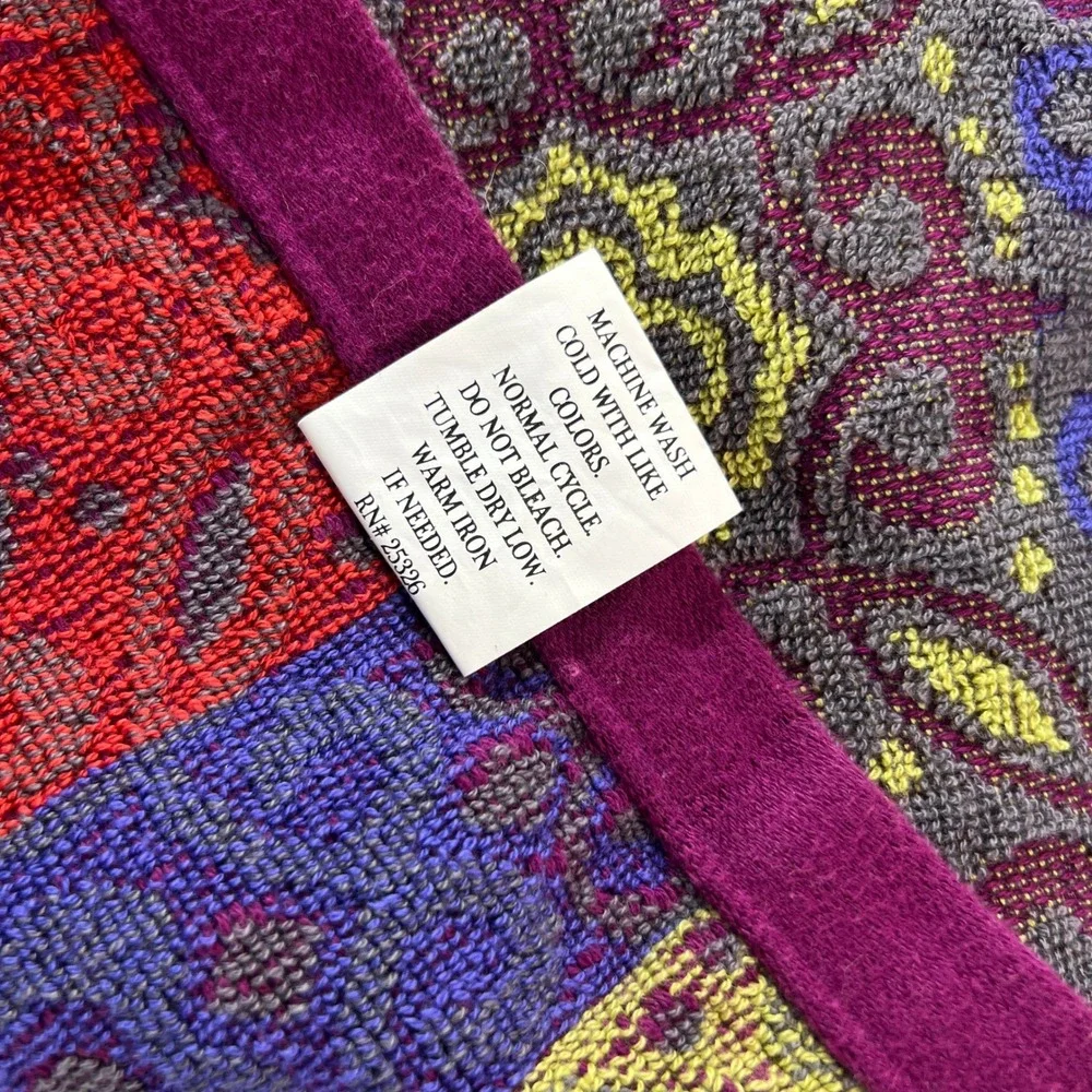 World Market Kitchen Hand Towel Boho‎ Medallion Damask 16x28